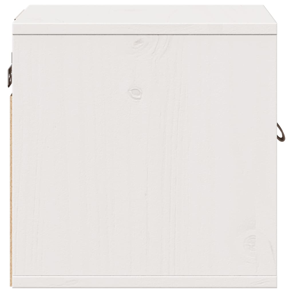 Wandschrank Weiß 31,5x30x30 cm Massivholz Kiefer
