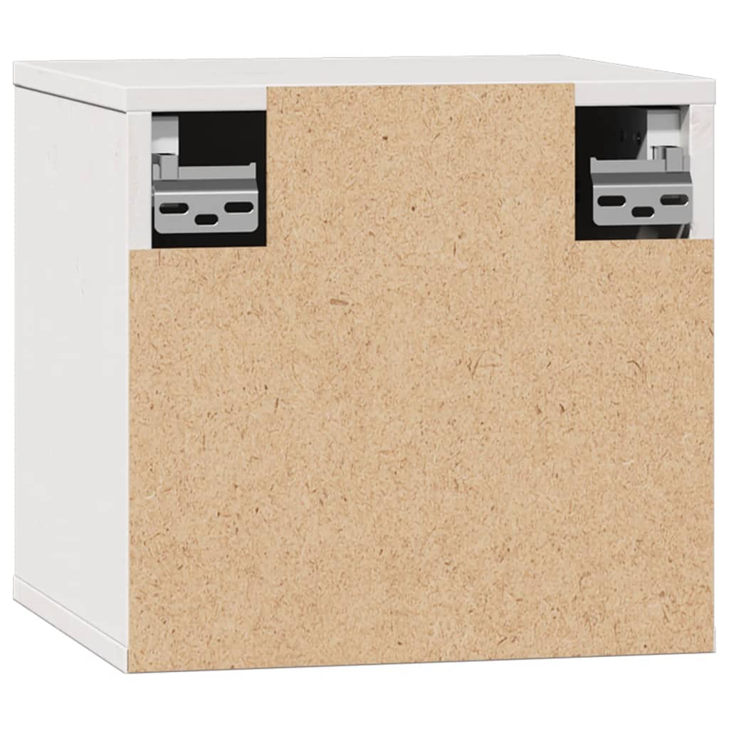 Wandschrank Weiß 31,5x30x30 cm Massivholz Kiefer