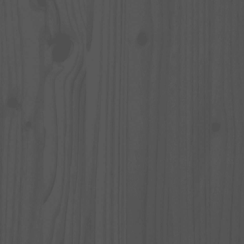 Wandschrank Grau 80x30x30 cm Massivholz Kiefer