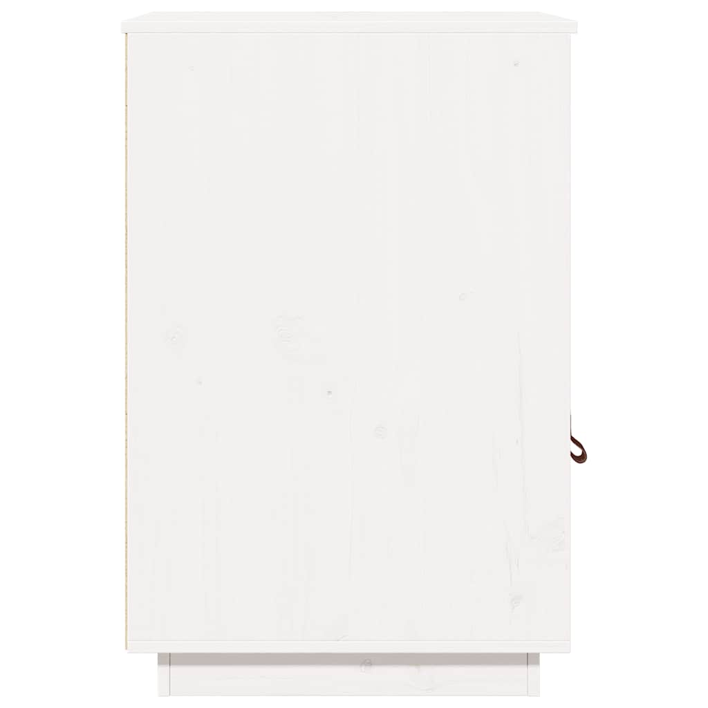 Schreibtisch-Schrank Weiß 40x50x75 cm Massivholz Kiefer