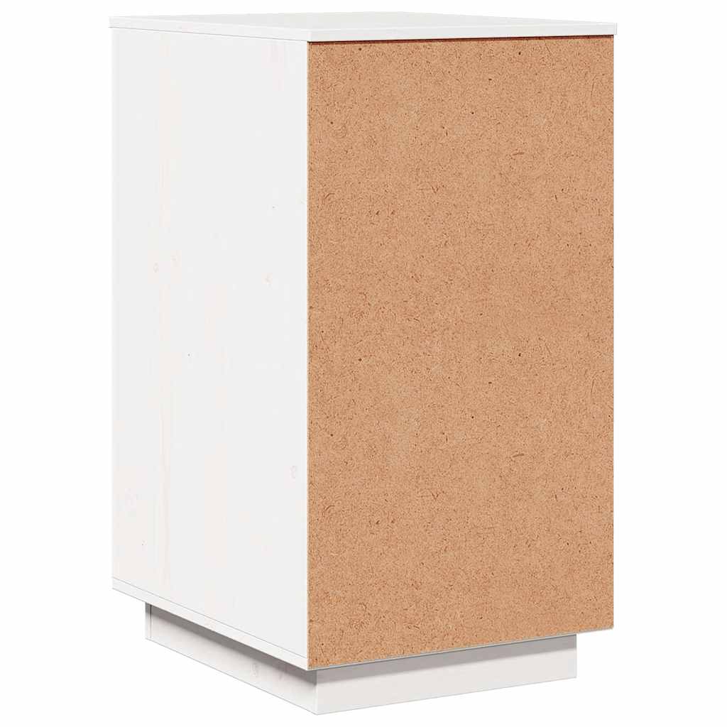 Schreibtisch-Schrank Weiß 40x50x75 cm Massivholz Kiefer