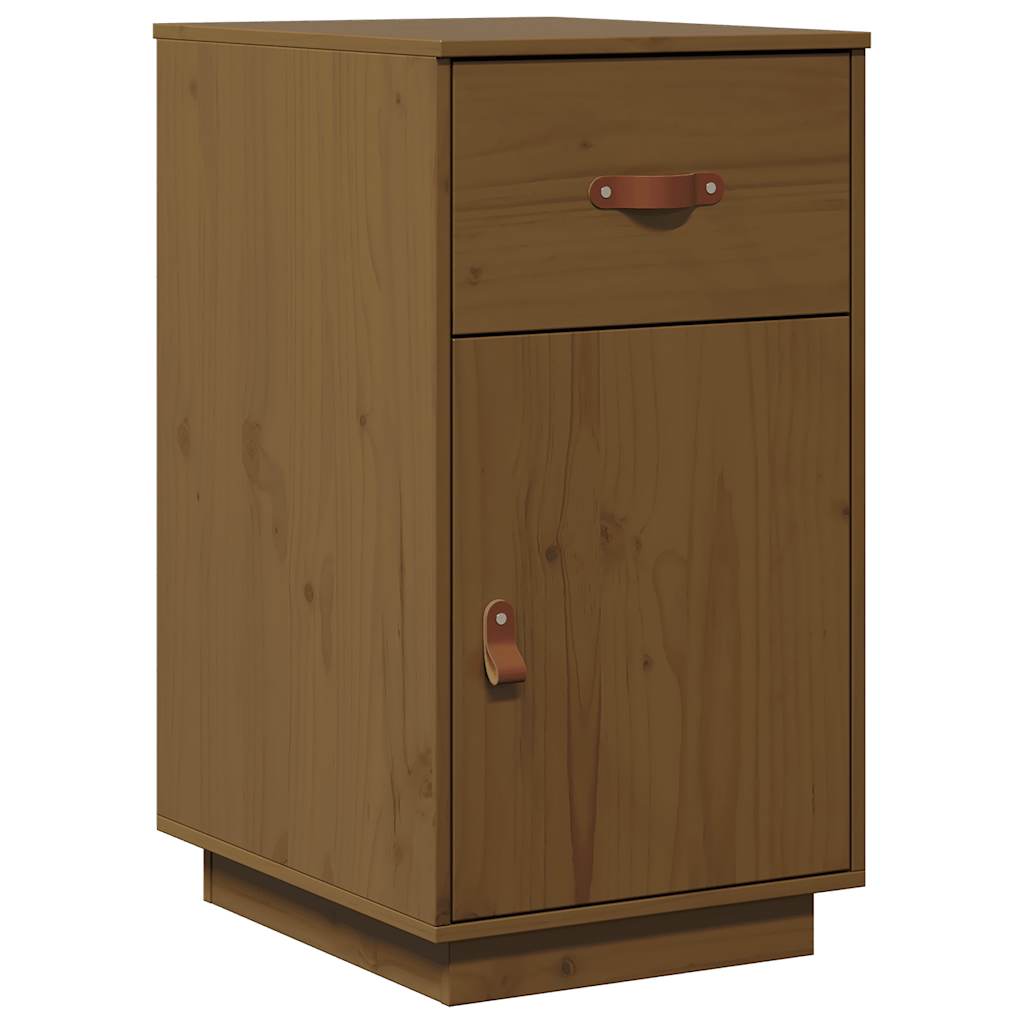 Schreibtisch-Schrank Honigbraun 40x50x75 cm Massivholz Kiefer