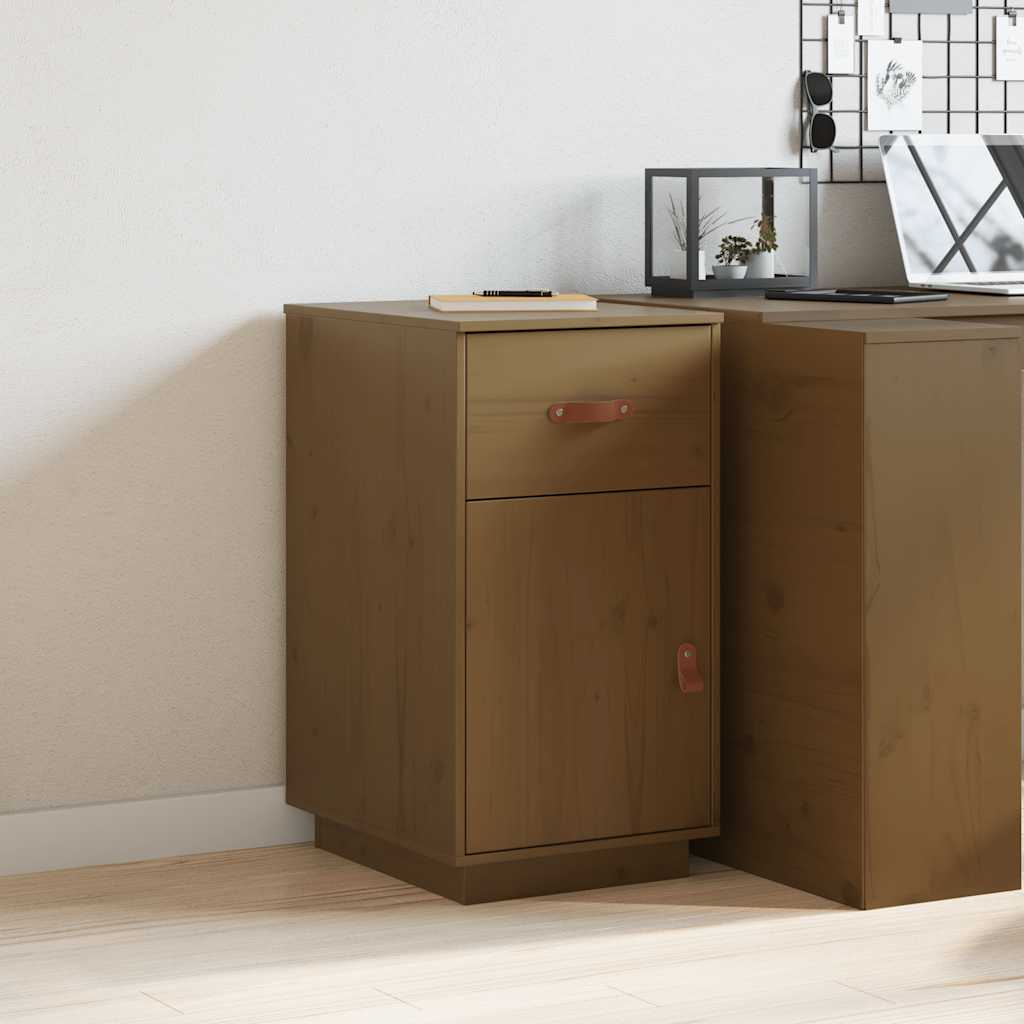 Schreibtisch-Schrank Honigbraun 40x50x75 cm Massivholz Kiefer
