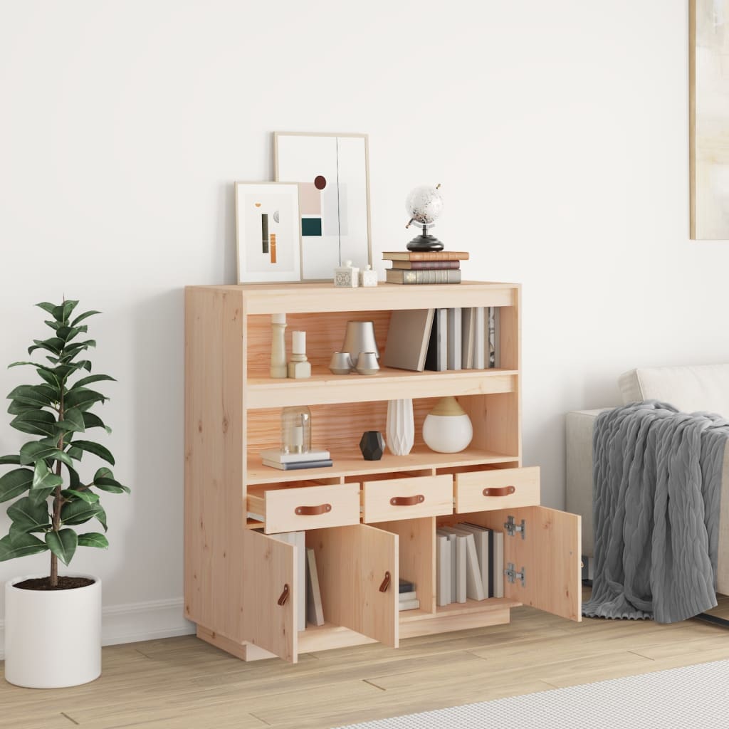 Highboard 100x40x108,5 cm Massivholz Kiefer