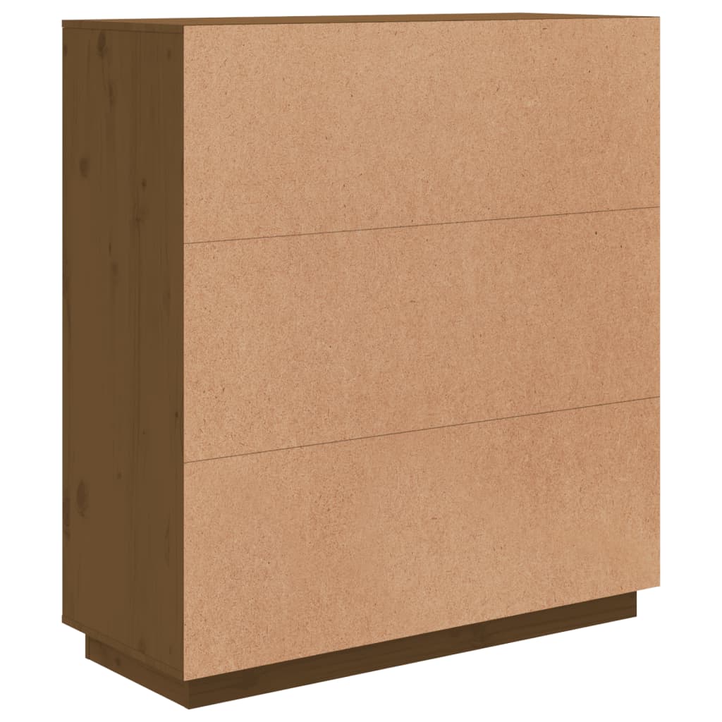 Highboard Honigbraun 100x40x108,5 cm Massivholz Kiefer