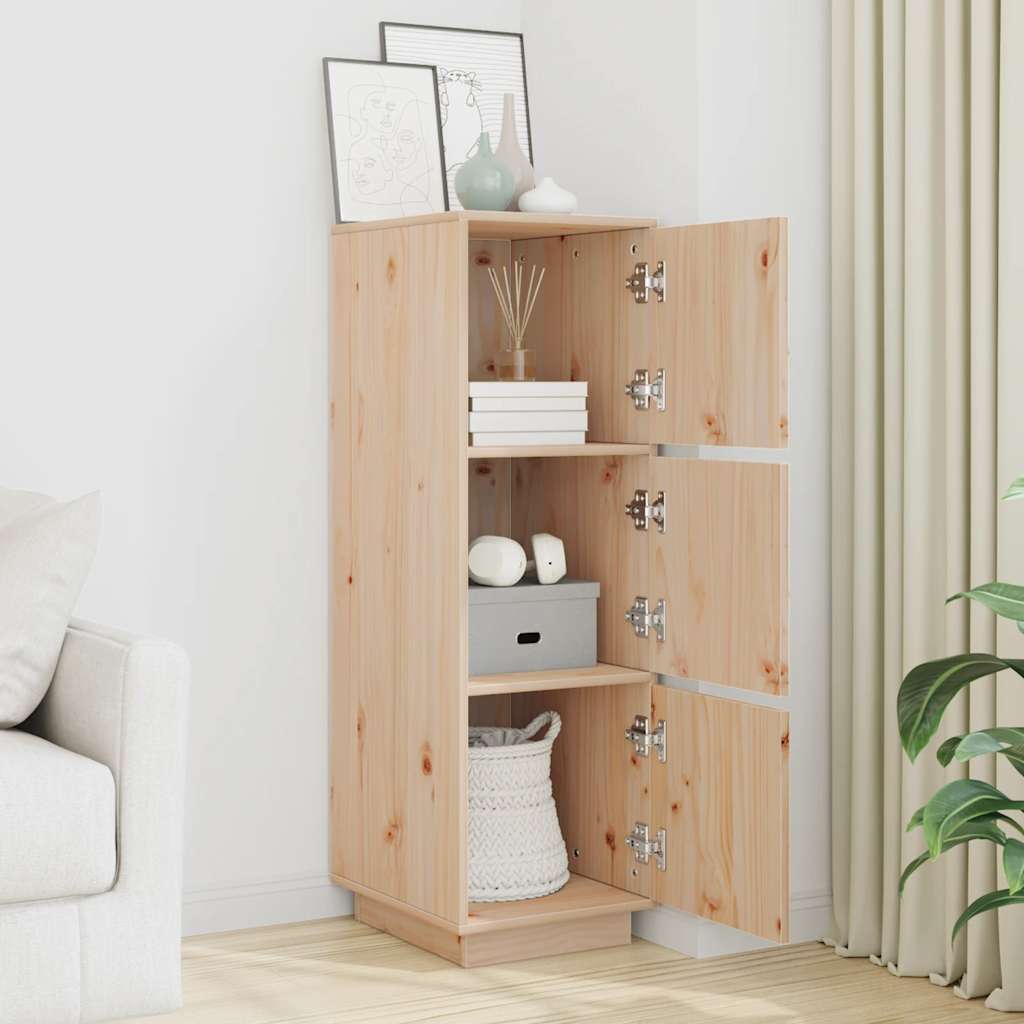 Highboard 34x40x108,5 cm Massivholz Kiefer