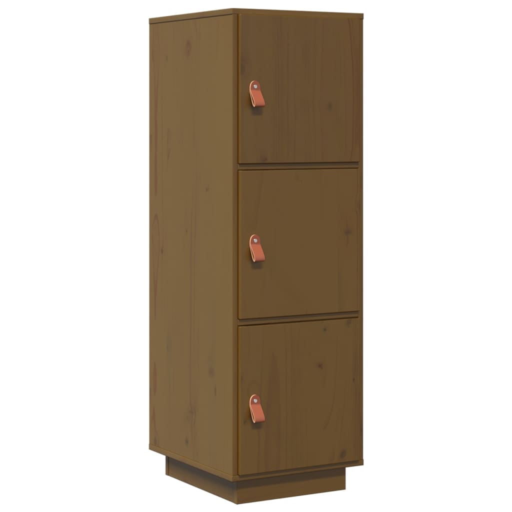Highboard Honigbraun 34x40x108,5 cm Massivholz Kiefer