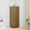 Highboard Honigbraun 34x40x108,5 cm Massivholz Kiefer