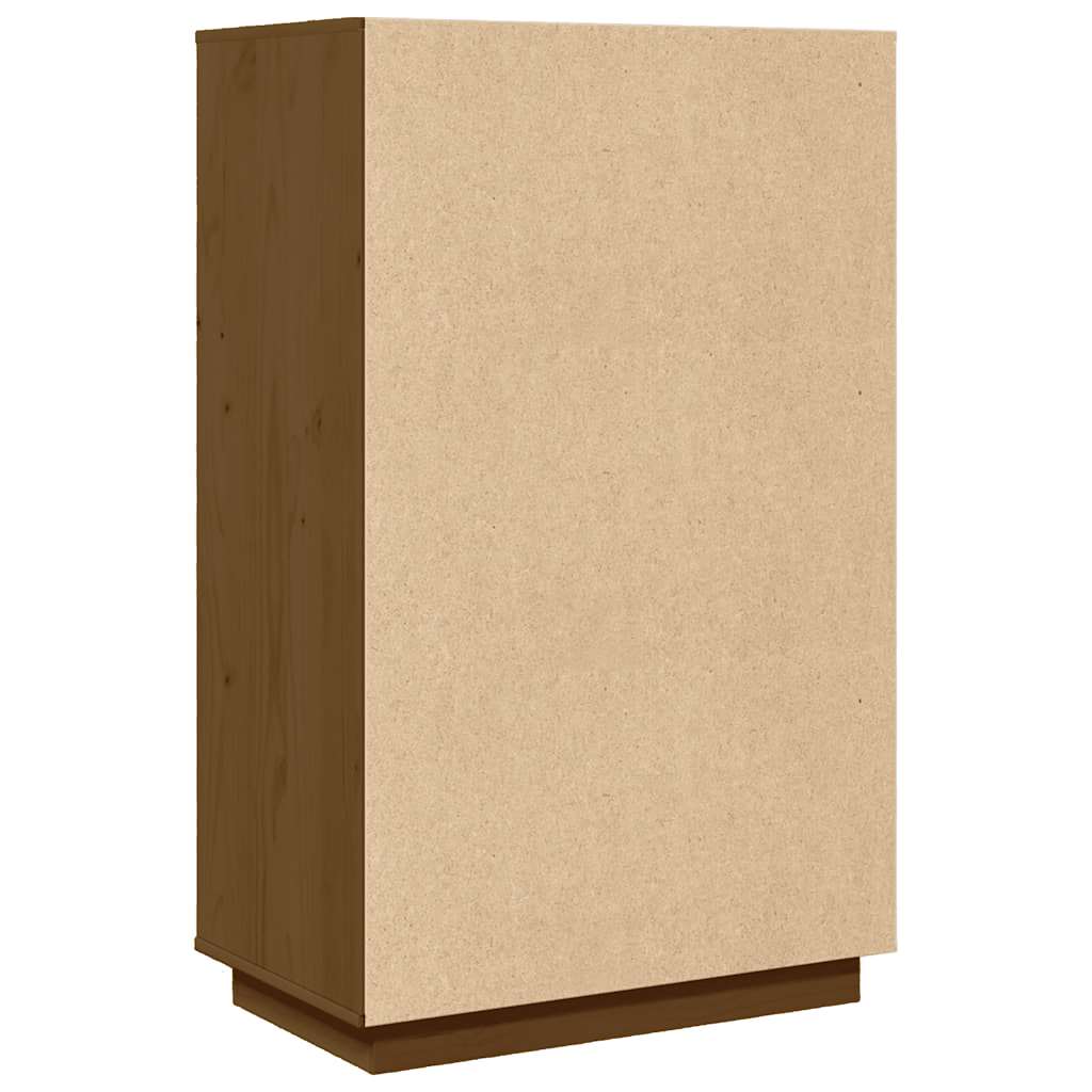 Highboard Honigbraun 67x40x108,5 cm Massivholz Kiefer
