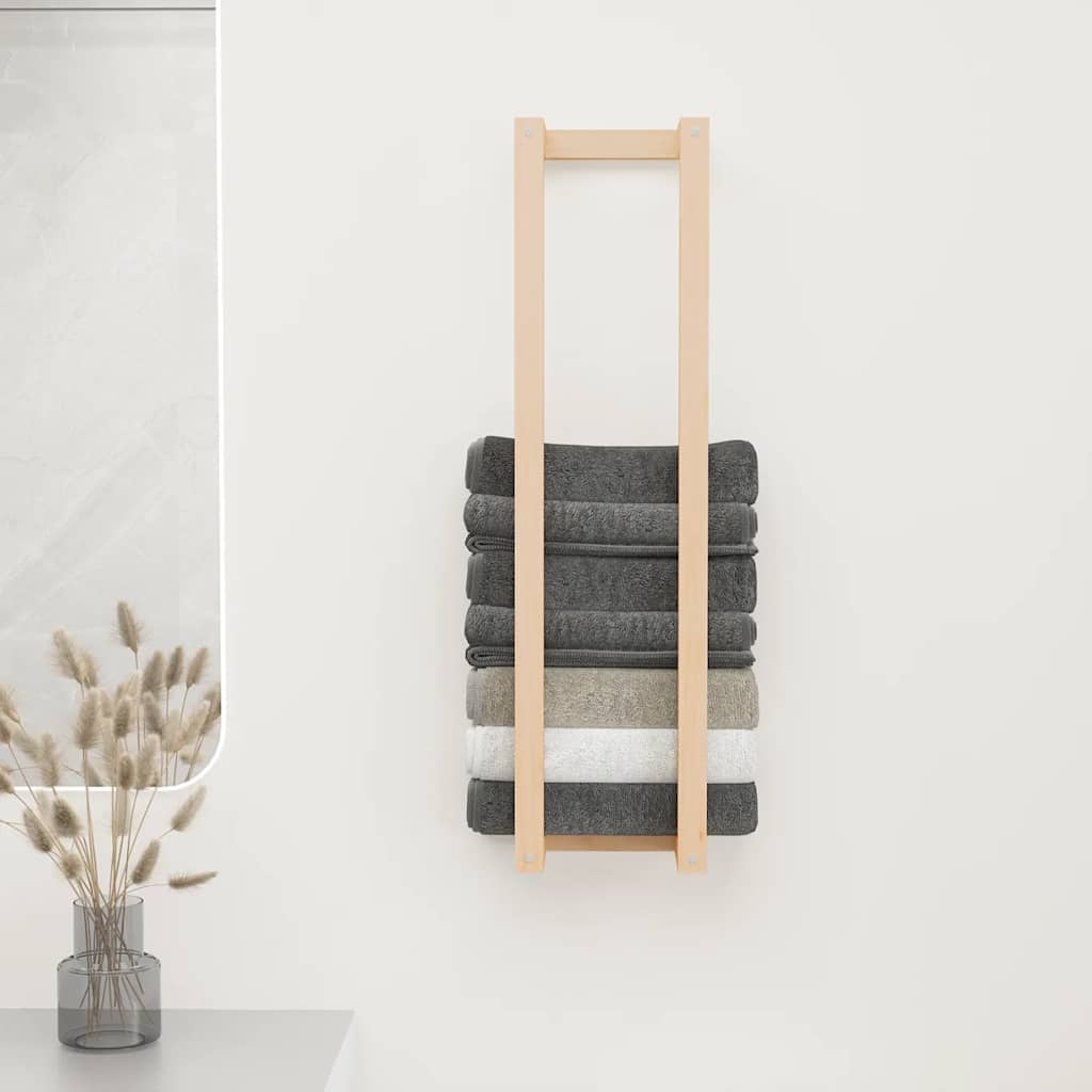 Handtuchhalter 23x18x90 cm Massivholz Kiefer