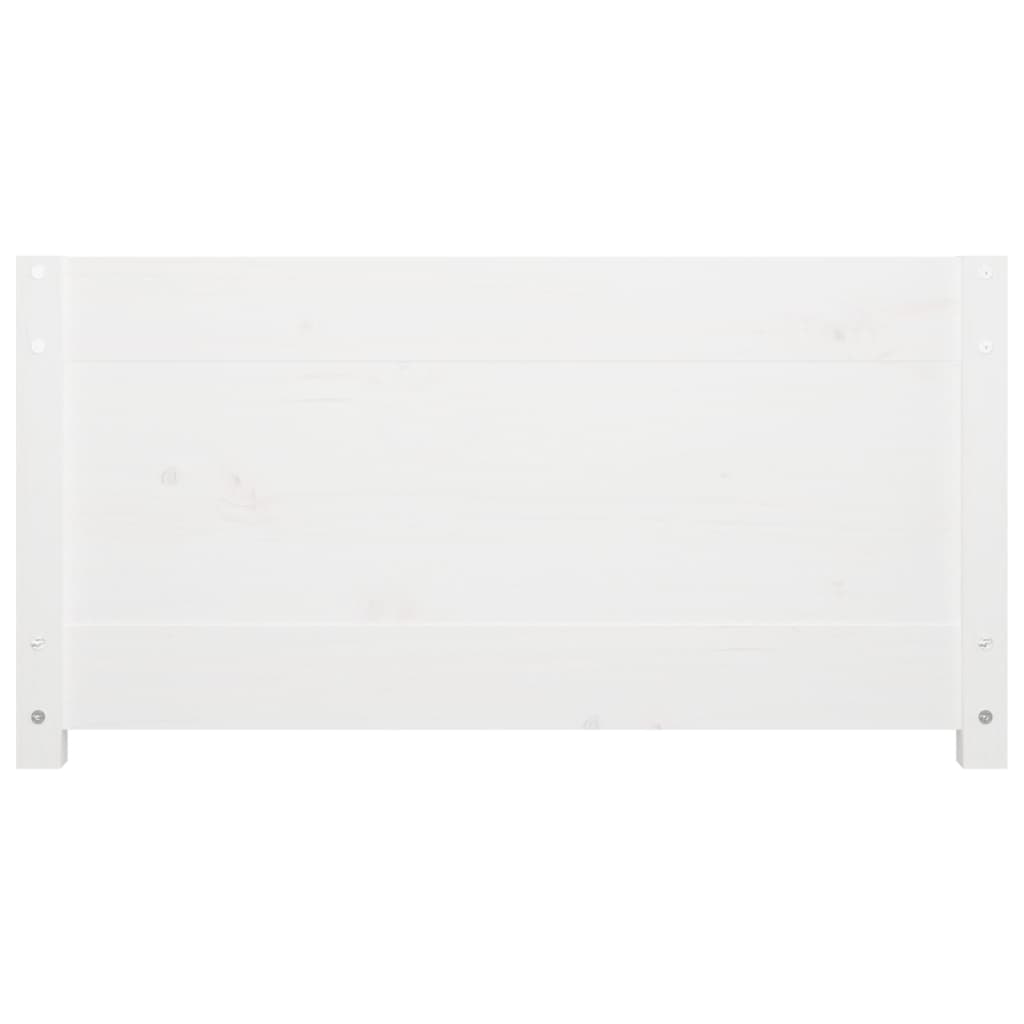Tagesbett ohne Matratze Weiß 80x200 cm Massivholz Kiefer