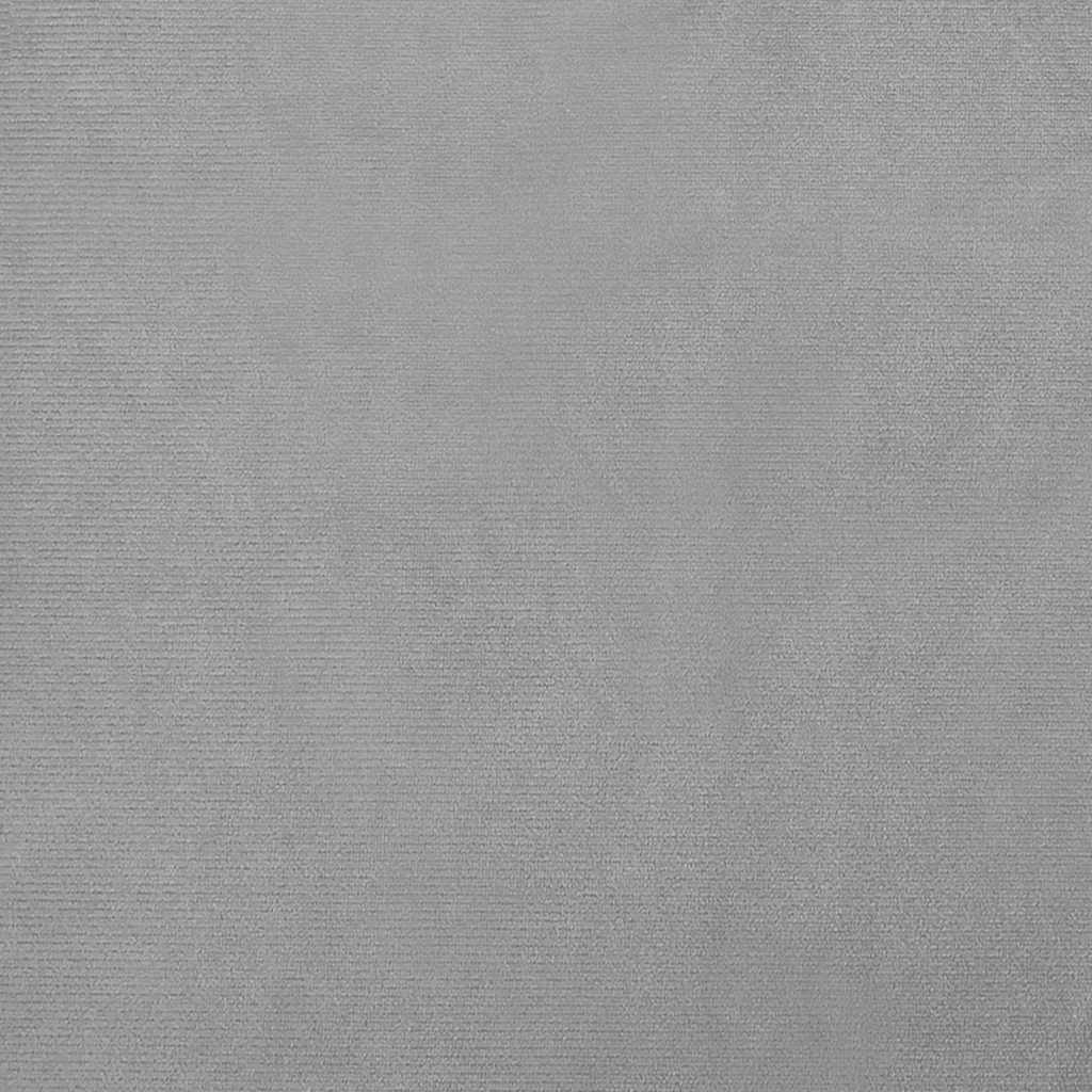 Hundebett Hellgrau 90x53x30 cm Samt