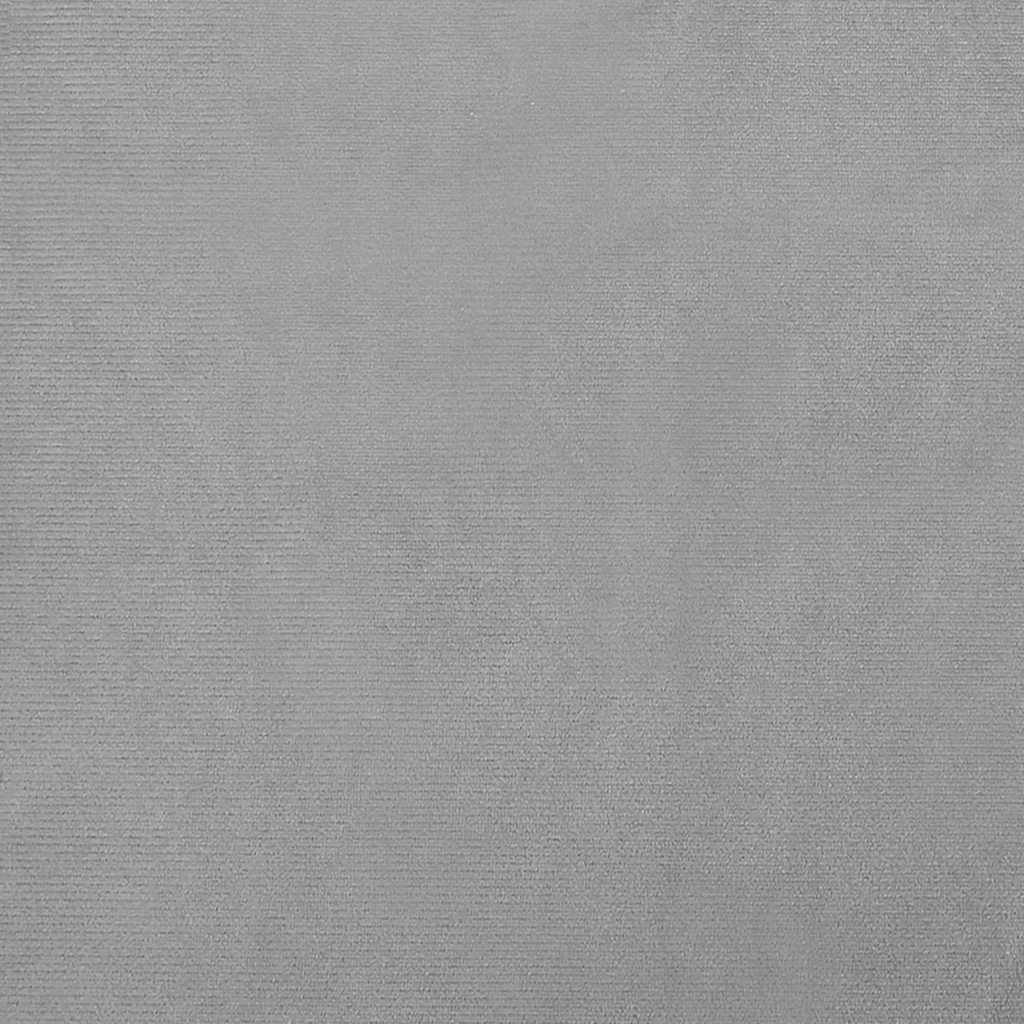 Hundebett Hellgrau 60x40x30 cm Samt