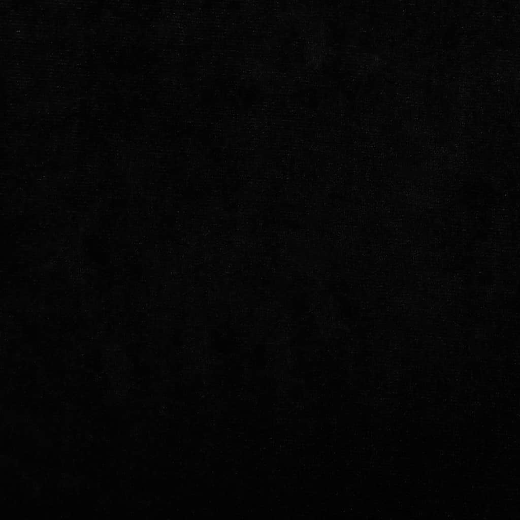 Hundebett Schwarz 70x40x24 cm Samt
