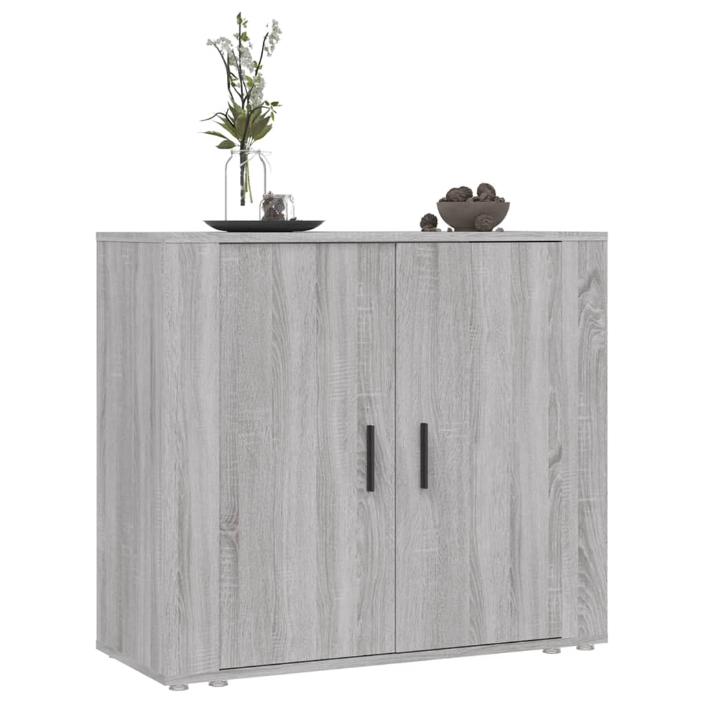 Sideboard Grau Sonoma 80x33x70 cm Holzwerkstoff