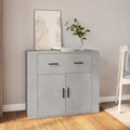 Sideboard Betongrau 80x33x70 cm Holzwerkstoff