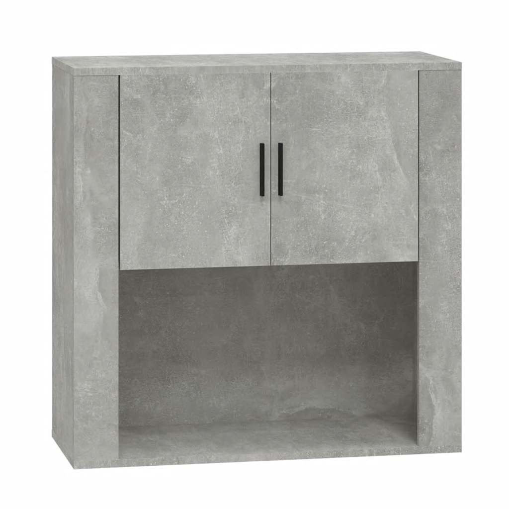 Wandschrank Betongrau 80x33x80 cm Holzwerkstoff