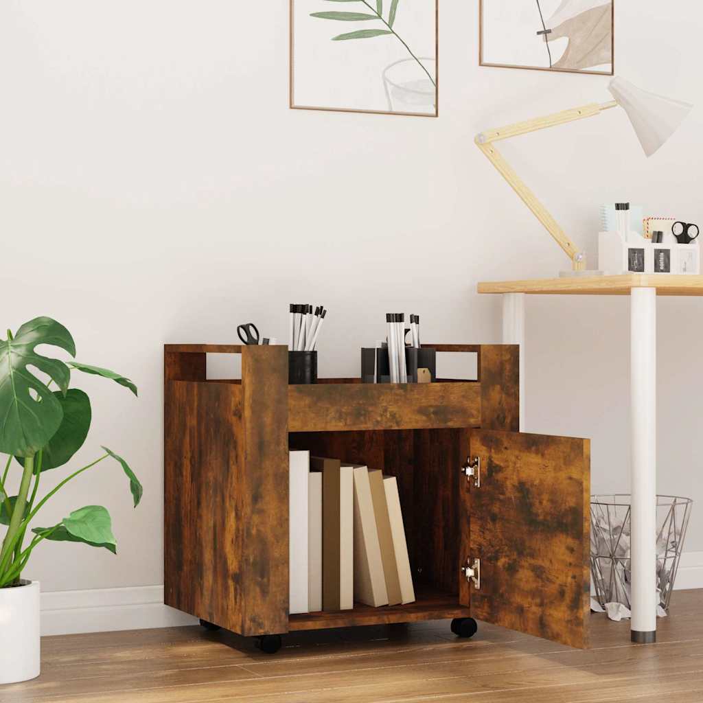 Bürowagen Räuchereiche 60x45x60 cm Holzwerkstoff
