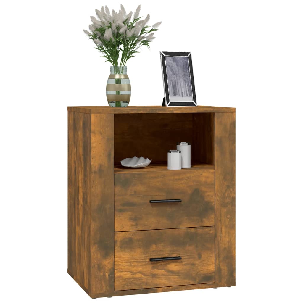 Nachttisch Räuchereiche 50x36x60 cm Holzwerkstoff