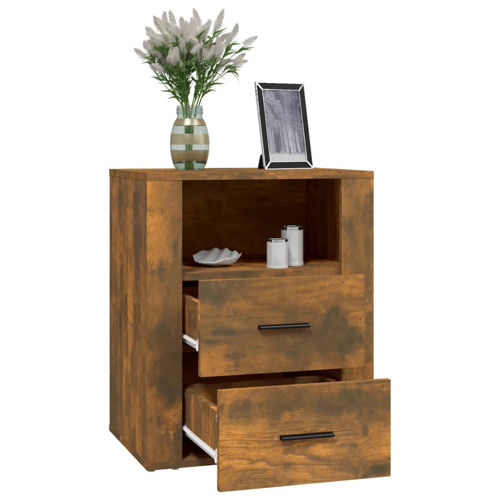 Nachttisch Räuchereiche 50x36x60 cm Holzwerkstoff