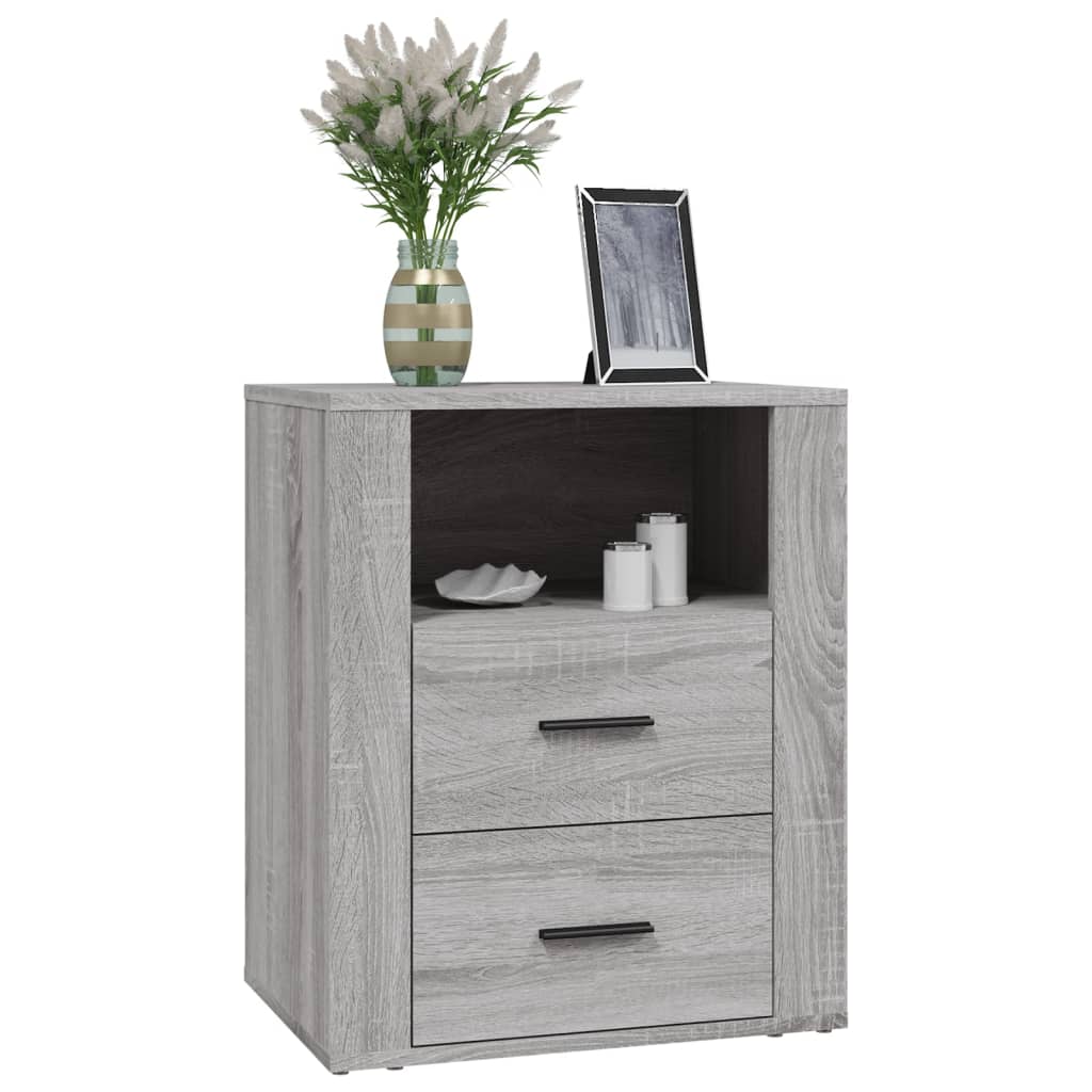 Nachttisch Grau Sonoma 50x36x60 cm Holzwerkstoff