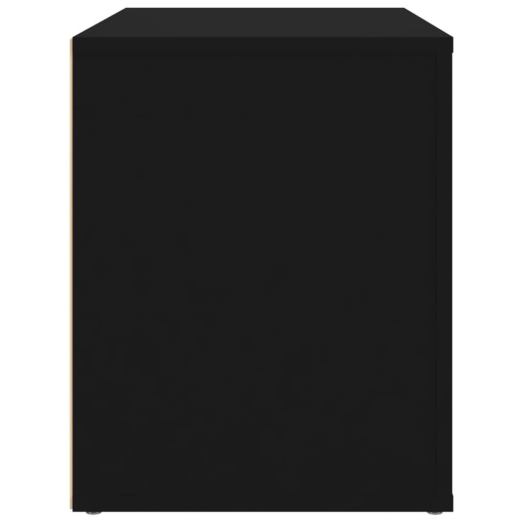 Nachttisch Schwarz 60x36x45 cm Holzwerkstoff