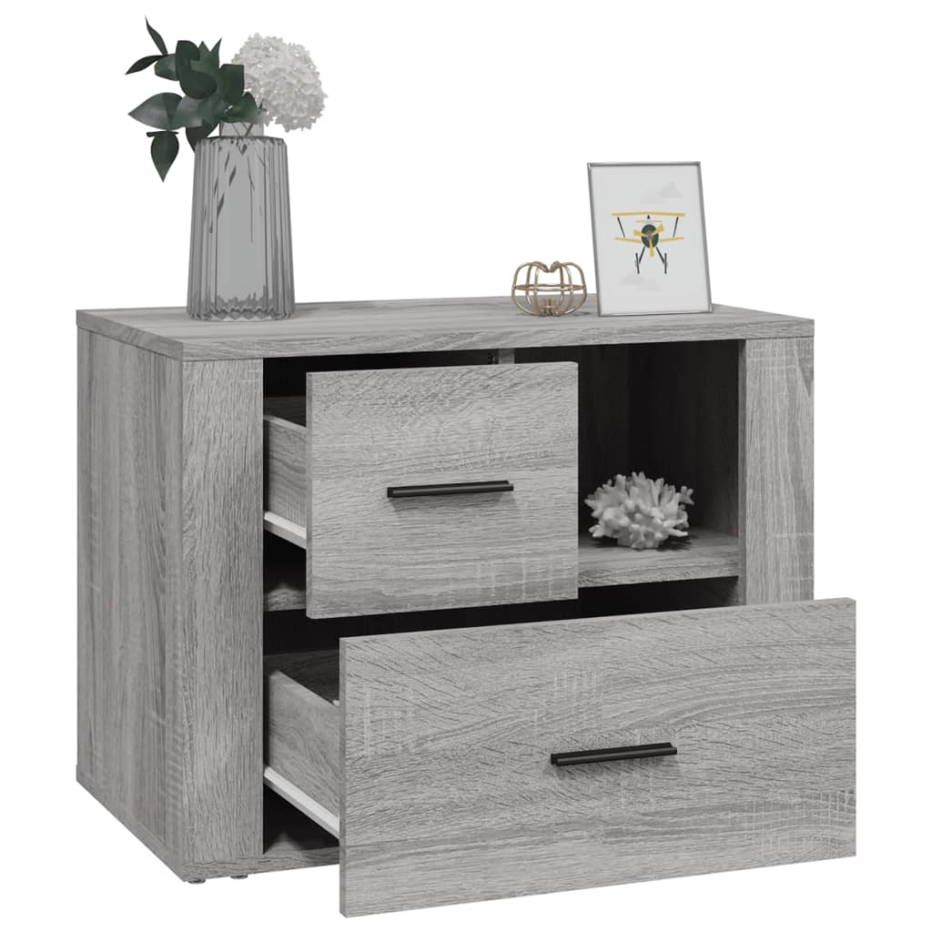 Nachttisch Grau Sonoma 60x36x45 cm Holzwerkstoff