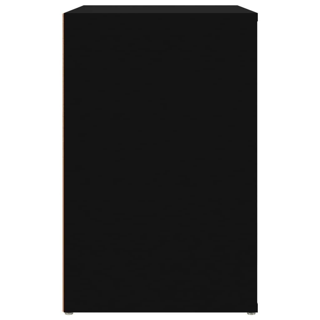 Schuhschrank Schwarz 130x35x54 cm Holzwerkstoff