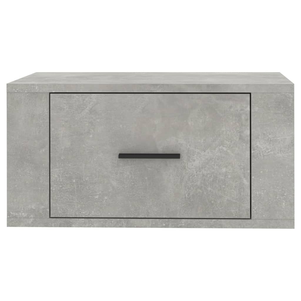 Wand-Nachttische 2 Stk. Betongrau 50x36x25 cm