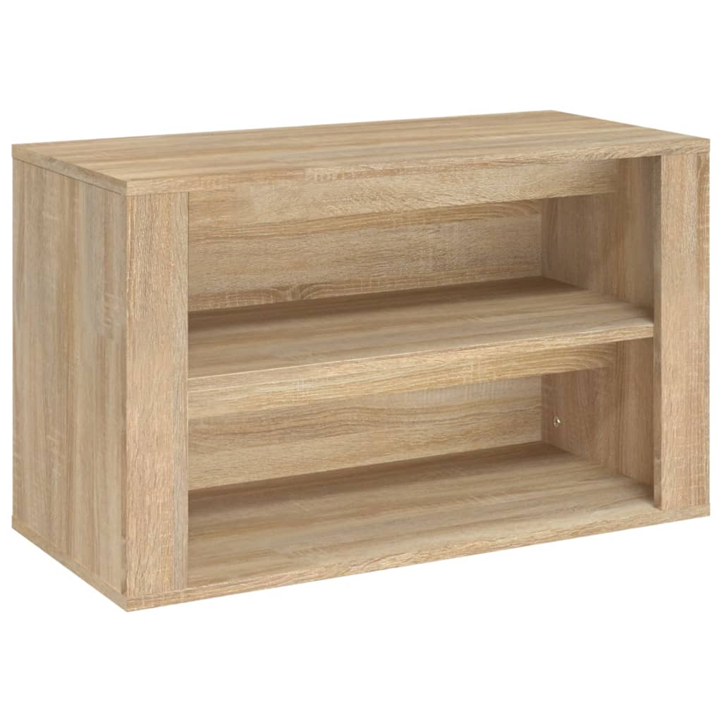 Schuhregal Sonoma-Eiche 75x35x45 cm Holzwerkstoff