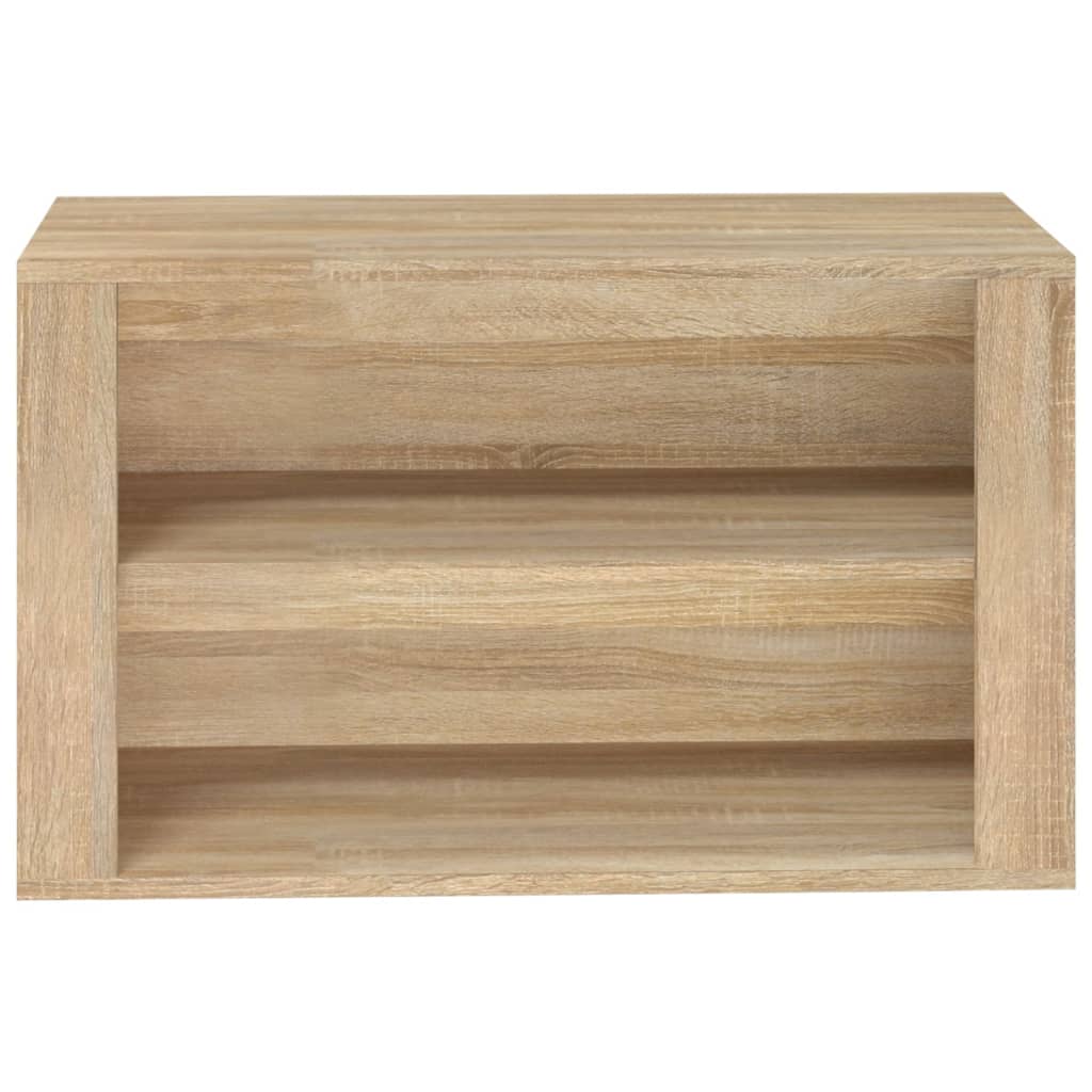 Schuhregal Sonoma-Eiche 75x35x45 cm Holzwerkstoff