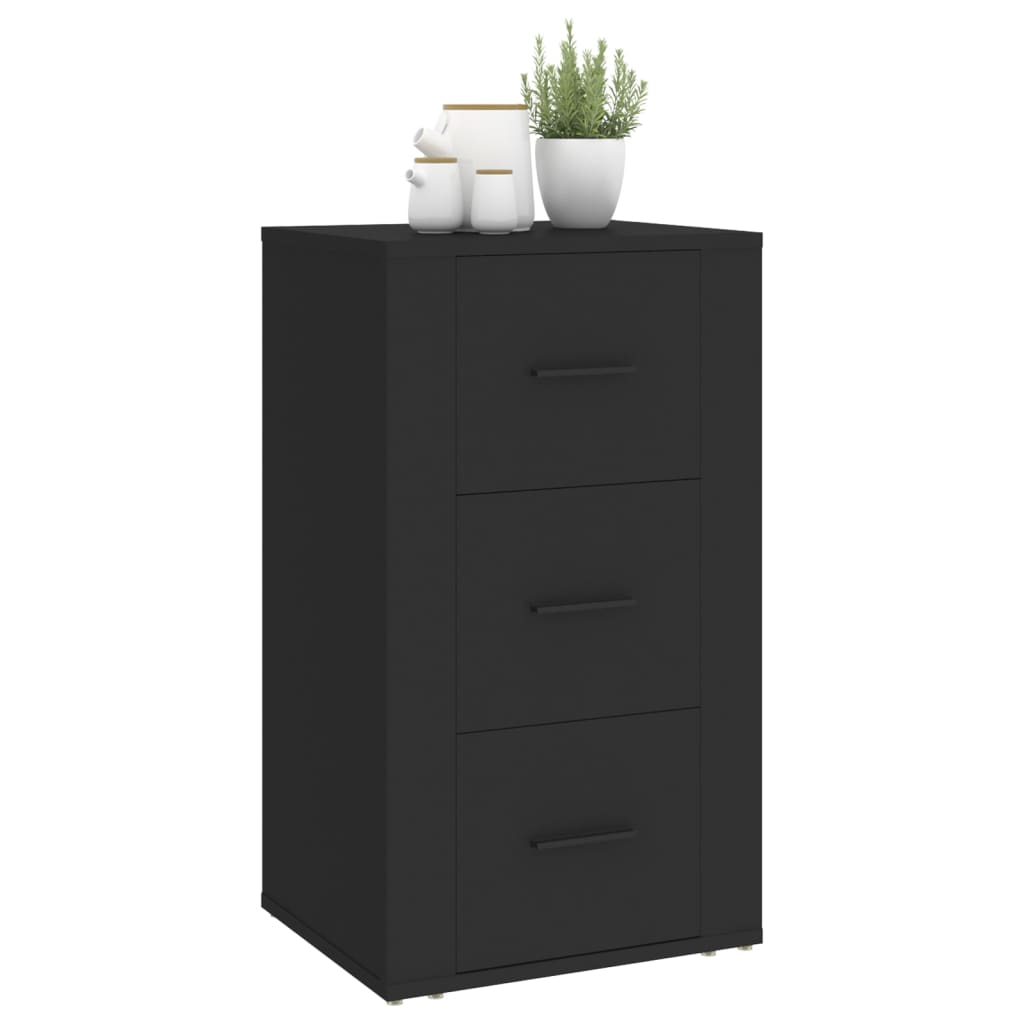 Sideboard Schwarz 40x33x70 cm Holzwerkstoff