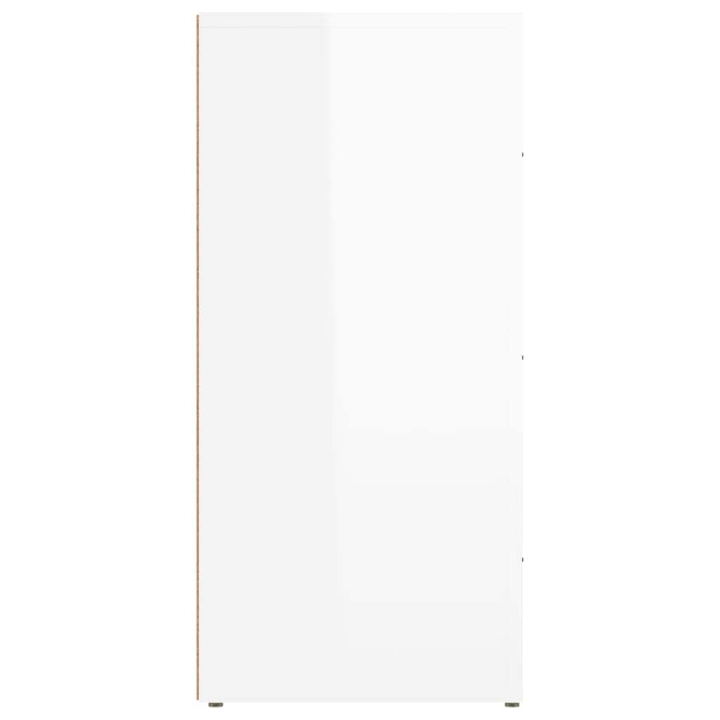 Sideboard Hochglanz-Weiß 40x33x70 cm Holzwerkstoff