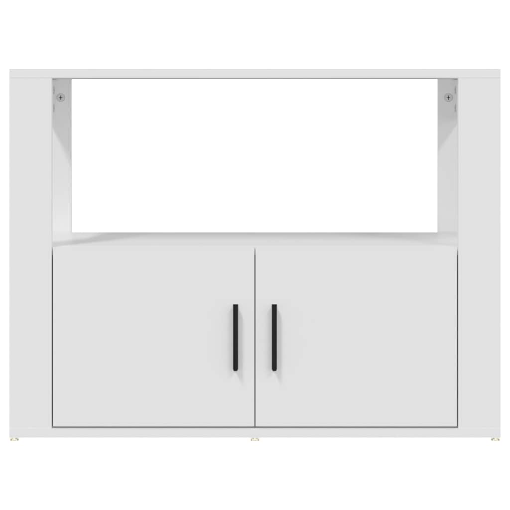 Sideboard Weiß 80x30x60 cm Holzwerkstoff
