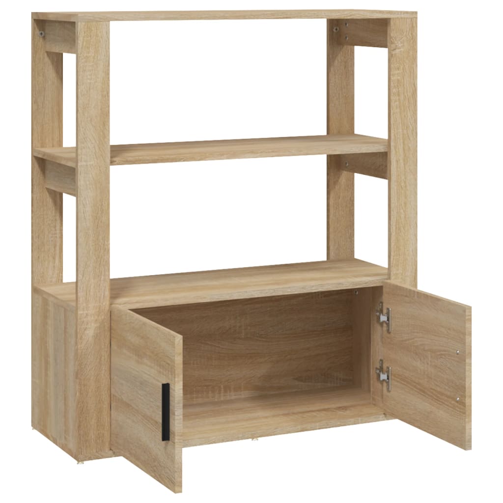 Sideboard Sonoma-Eiche 80x30x90 cm Holzwerkstoff