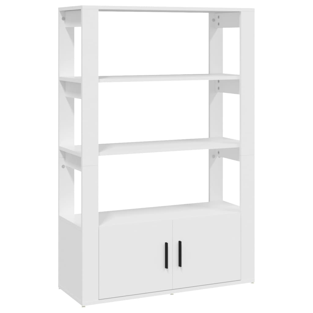 Sideboard Weiß 80x30x119,5 cm Holzwerkstoff
