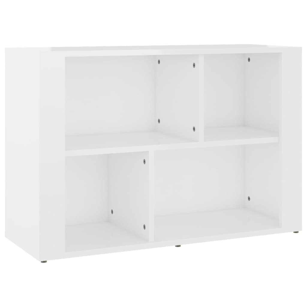 Sideboard Hochglanz-Weiß 80x30x54 cm Holzwerkstoff
