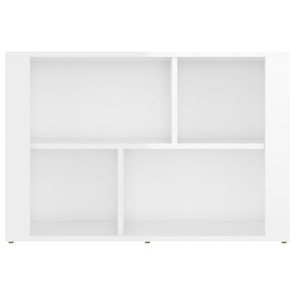 Sideboard Hochglanz-Weiß 80x30x54 cm Holzwerkstoff