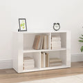 Sideboard Hochglanz-Weiß 80x30x54 cm Holzwerkstoff
