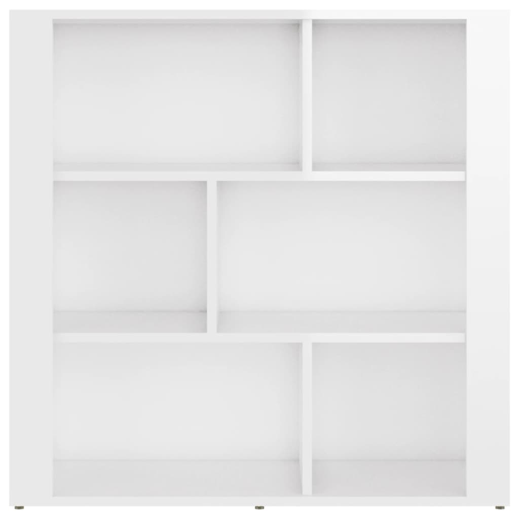Sideboard Hochglanz-Weiß 80x30x80 cm Holzwerkstoff