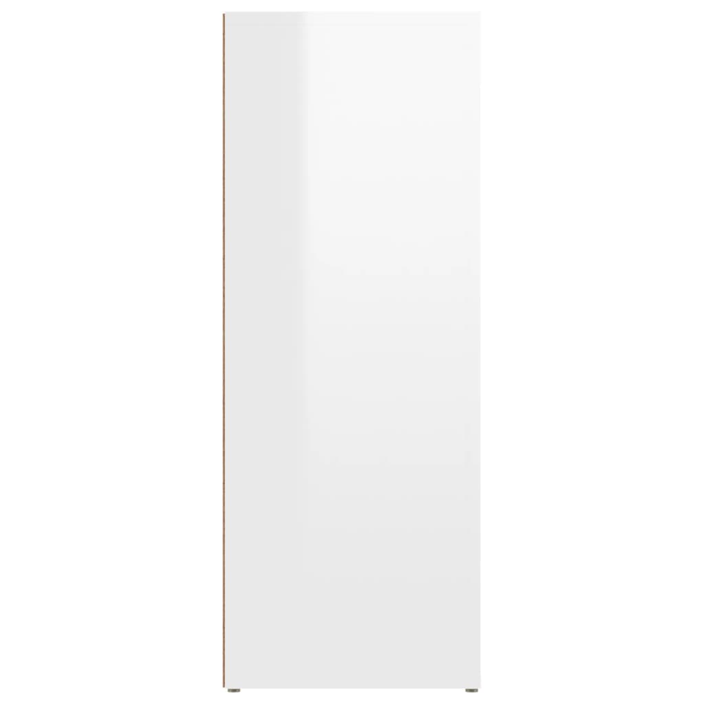 Sideboard Hochglanz-Weiß 80x30x80 cm Holzwerkstoff