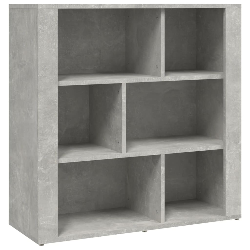Sideboard Betongrau 80x30x80 cm Holzwerkstoff