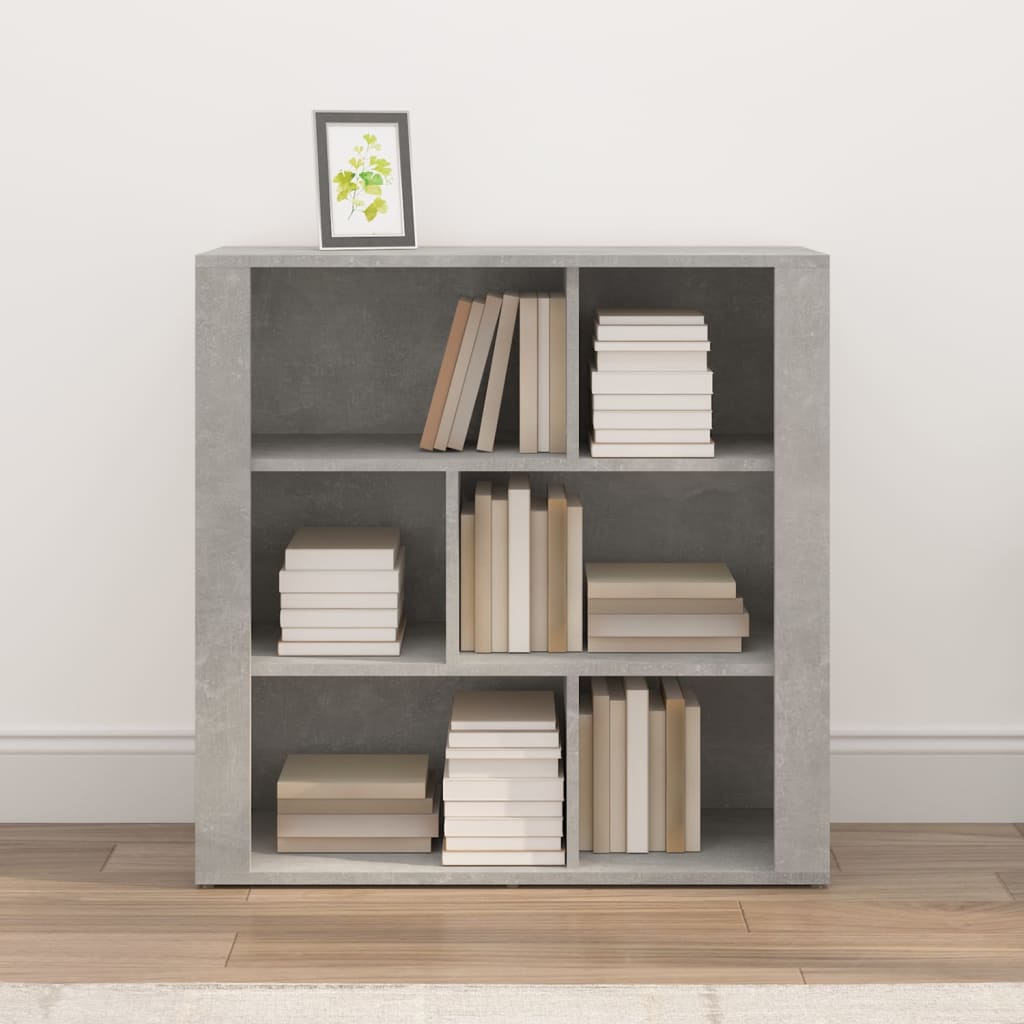 Sideboard Betongrau 80x30x80 cm Holzwerkstoff