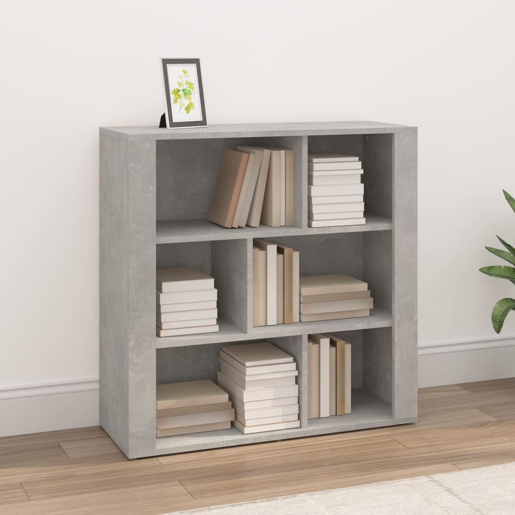 Sideboard Betongrau 80x30x80 cm Holzwerkstoff