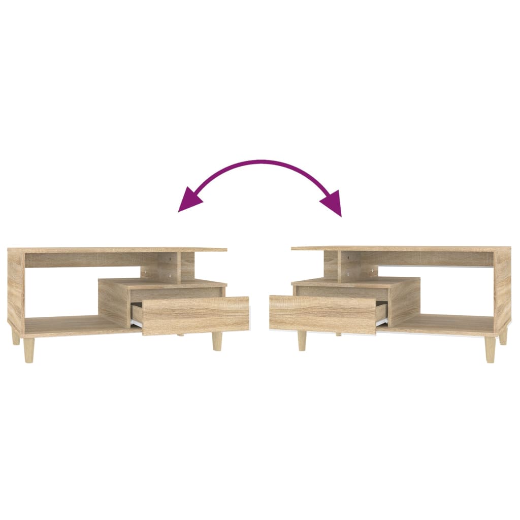 Couchtisch Sonoma-Eiche 90x49x45 cm Holzwerkstoff