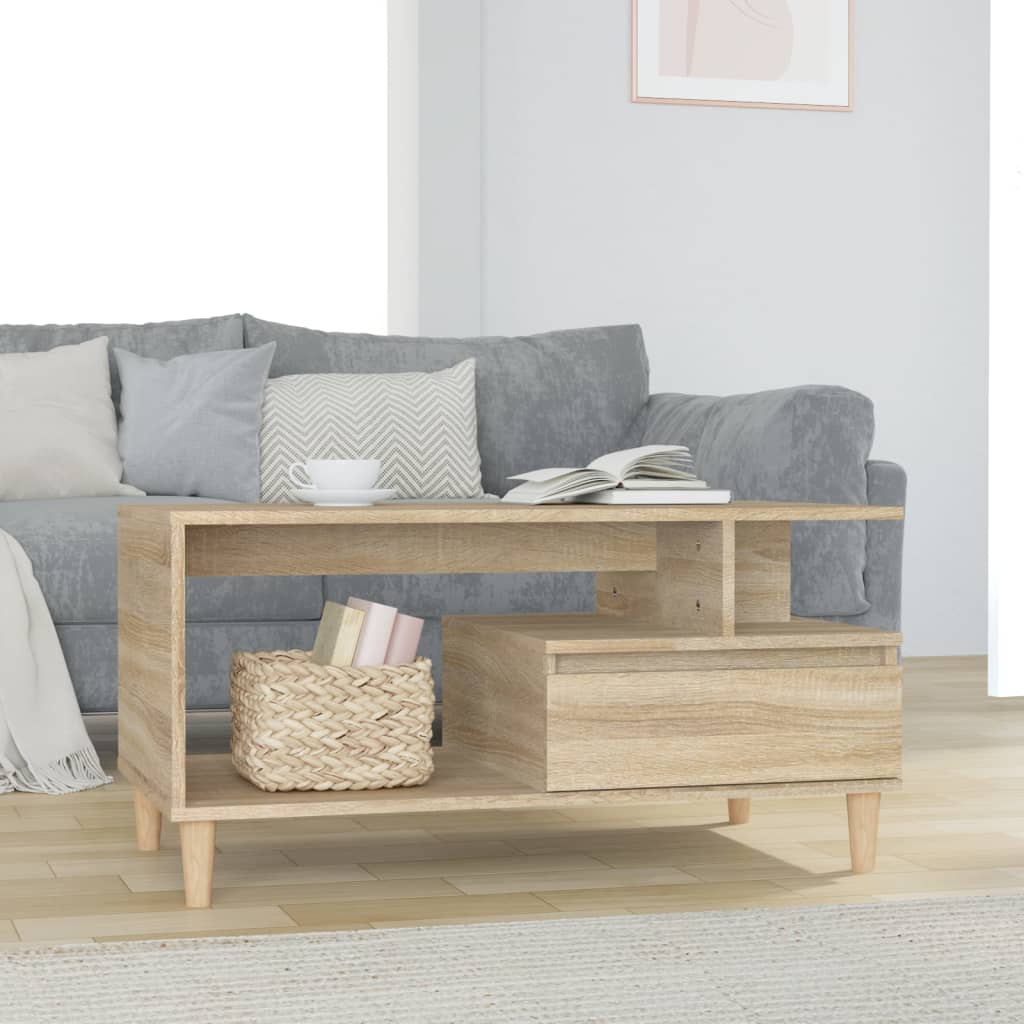 Couchtisch Sonoma-Eiche 90x49x45 cm Holzwerkstoff