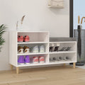 Schuhregal Weiß 102x36x60 cm Holzwerkstoff