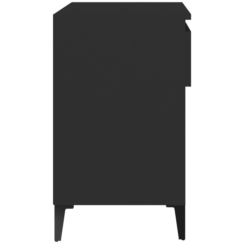 Schuhregal Schwarz 70x36x60 cm Holzwerkstoff