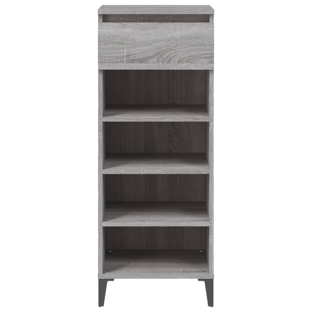 Schuhregal Grau Sonoma 40x36x105 cm Holzwerkstoff