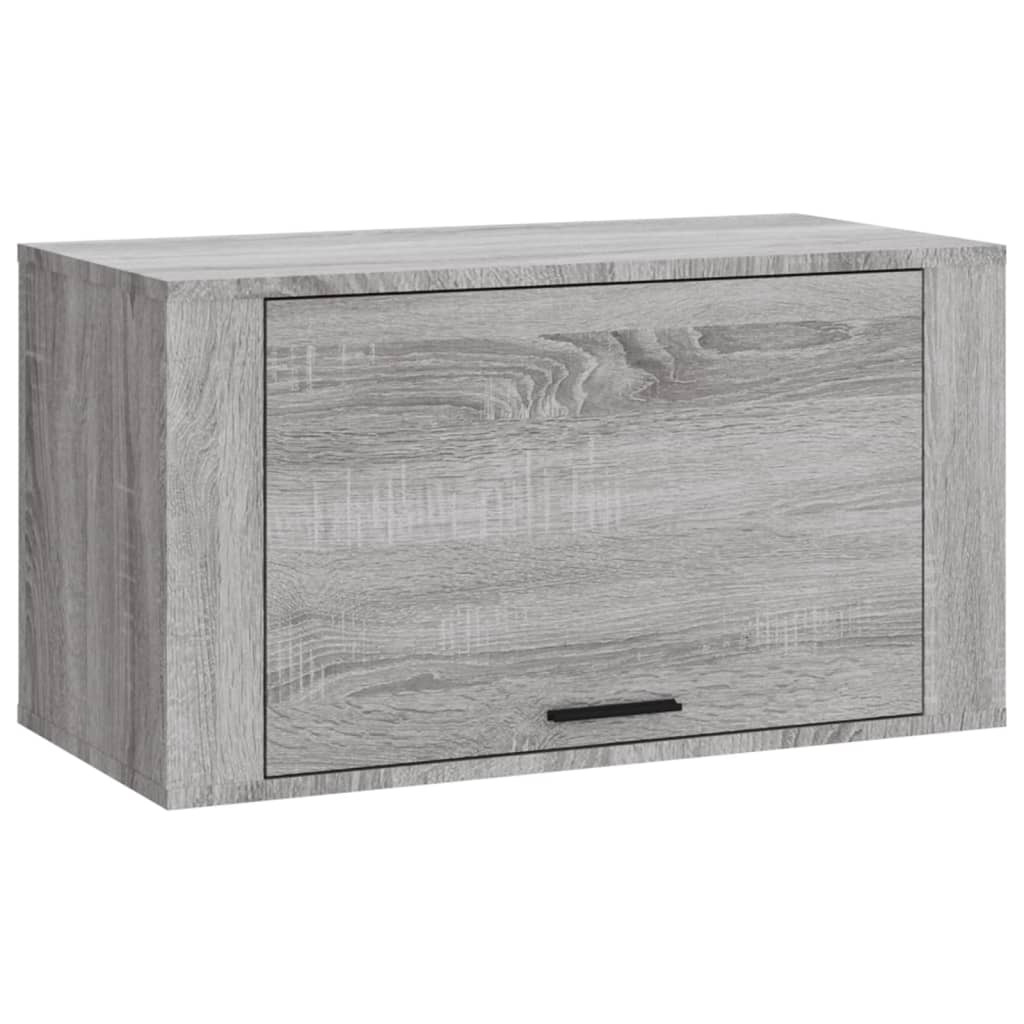 Wand-Schuhschrank Grau Sonoma 70x35x38 cm Massivholz Kiefer